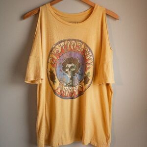 𝅺New American Eagle Grateful Dead Cold Shoulder Tee​​​​